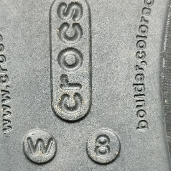 Crocs Patent Toe Black Ballet Flats Slip On Women's Shoes Size 8 - Picture 7 of 7